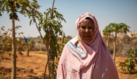 Halwo is a farmer in Somaliland affected by climate change and the repeated cycle droughts.
