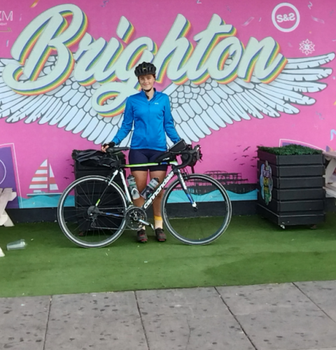 Lola's cycle challenge through Brighton