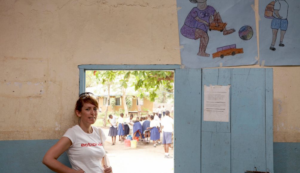 Fay Ripley's visit to see ActionAid's work in Tanzania