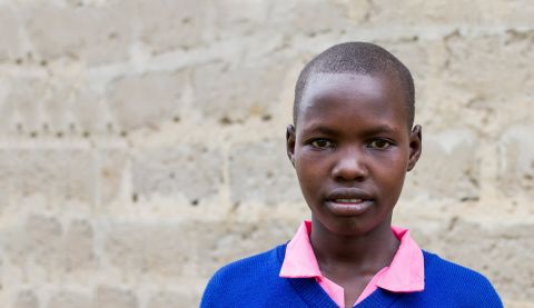 Purity, 13, from Kongelai, West Pokot, Kenya.