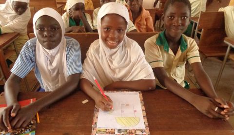 Fahima, from Ghana, loves letter-writing and hearing from her sponsor. 