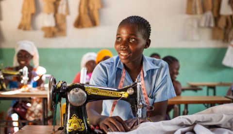 Young women supported by ActionAid's projects in Kilifi County, Kenya