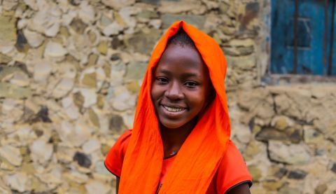 Diana, 12, attends an ActionAid-supported girls' forum that is helping her to get an education.