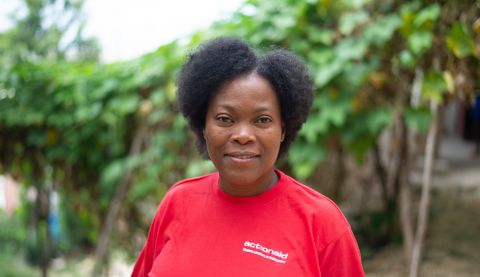 Mona Desir, 47, is a nurse and a member of a network of women leaders in Haiti.