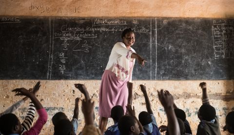 Teleza, a primary school teacher and member of the Young Urban Women in Malawi