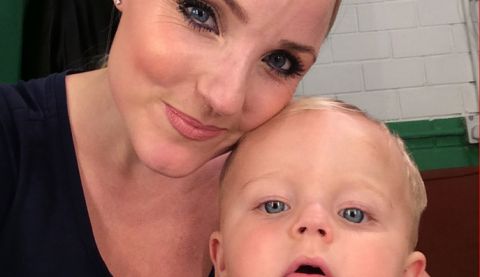 Award-winning actress and singer Kerry Ellis with her son Alfie