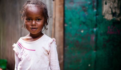 Lucy, four, lives in a Mukuru slum. Your sponsorship could change the life of a girl like her.
