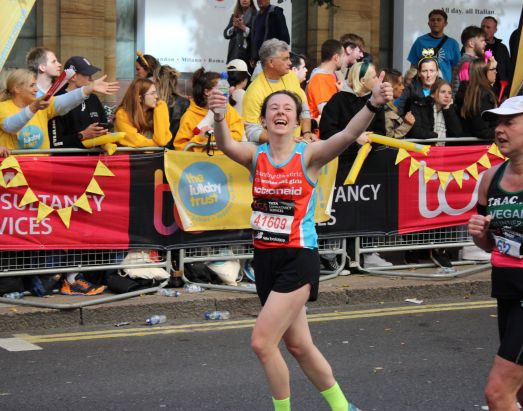 ActionAid supporter runs the London Marathon 2022