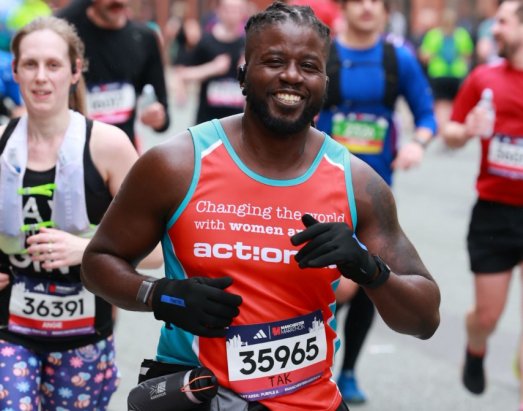 ActionAid supporter runs the Manchester Marathon 2023