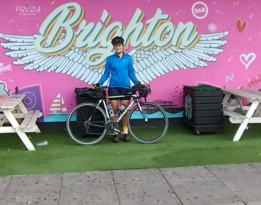 Lola's cycle challenge through Brighton