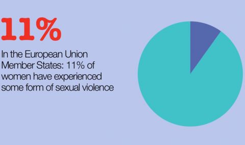 11% of women in EU member states have experienced some form of sexual violence.