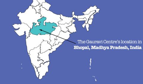 The Centre's location in Bhopal, Madhya Pradesh