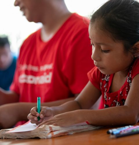 Mirna Maria, a sponsored child from Guatemala, writes a letter to her sponsor