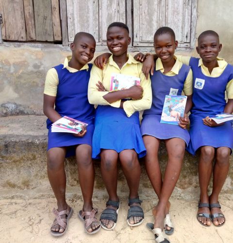 Top image: ActionAid provides schools in Nigeria with free learning and writing materials so they can complete their education. Beauty Ituku/ActionAid