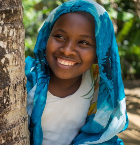 Zeinab, 10, a sponsored child from Tanzania.