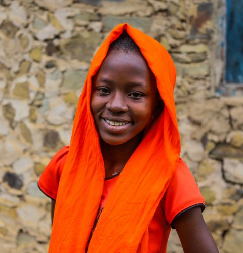 Diana, 12, attends an ActionAid-supported girls' forum that is helping her to get an education.