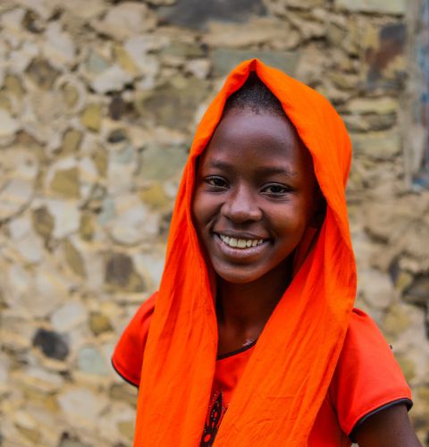 Diana, 12, attends an girls’ forum, which is supported by ActionAid.