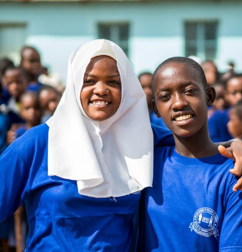 Girls in Tanzania lobbied for facilities in their primary school.
