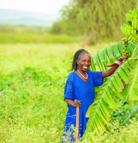 Jane from a women's collective in Kenya  leading livelihood diversification and protecting biodiversity in the wake of climate crisis. T