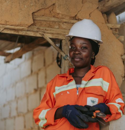 Bincha, works as an electrician in Mozambique