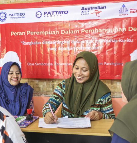 Women sitting in a group