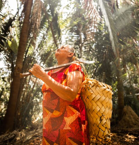 Antônia, is a coconut breaker from São Luís Gonzaga, a quilombola community in Northeast Brazil