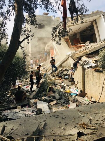 Homes reduced to rubble in Gaza