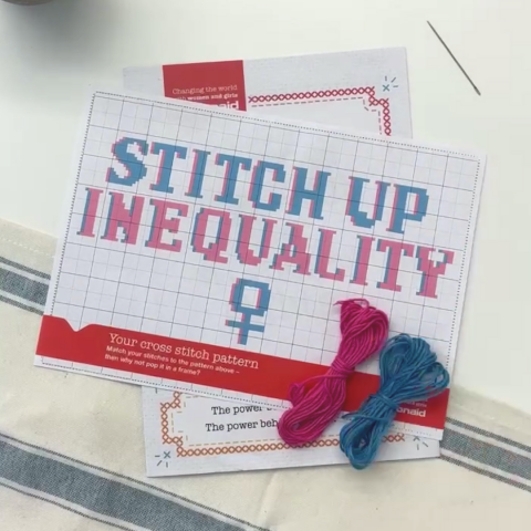 Your free ActionAid cross-stitch kit