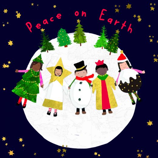 Christmas Cards - peace on earth kids