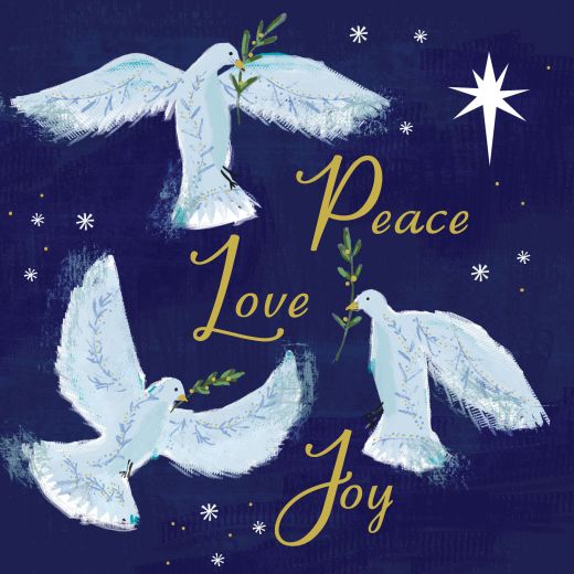 Christmas cards - Peace, Love and Joy