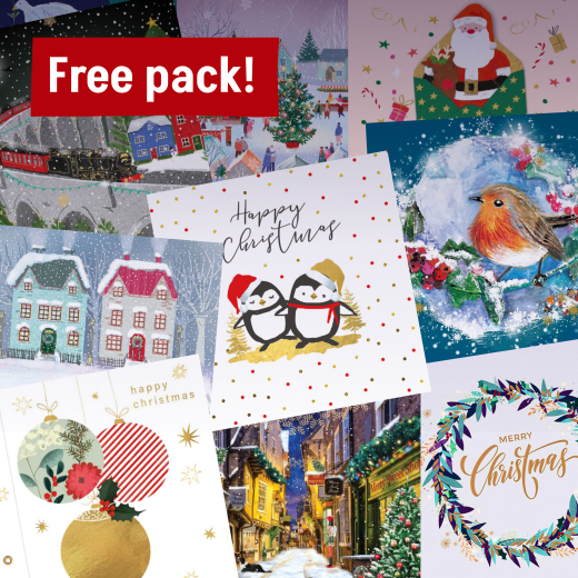 Free pack of Christmas cards