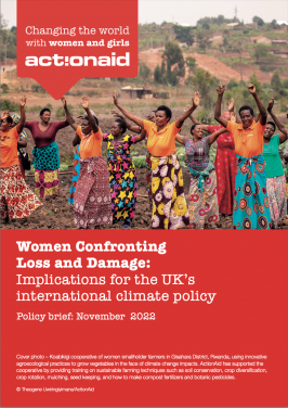 ActionAid Women confronting loss and damage policy brief