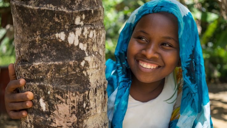 Zeinab, 10, a sponsored child from Tanzania.