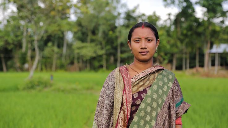 Taposhi Rani (20) is an activist, campaigning for women to become leaders during emergencies and to become protectors of their environment.