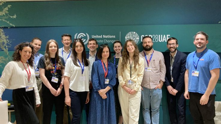 The CAN-UK team at COP28.