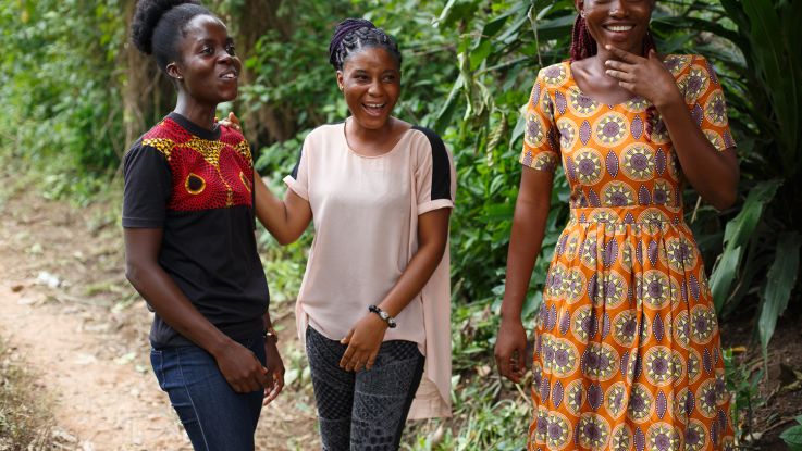 Young grassroots campaigners in Volta, Ghana