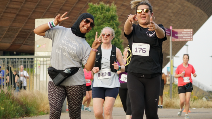 Women run 5k through Queen Elizabeth Olympic Park