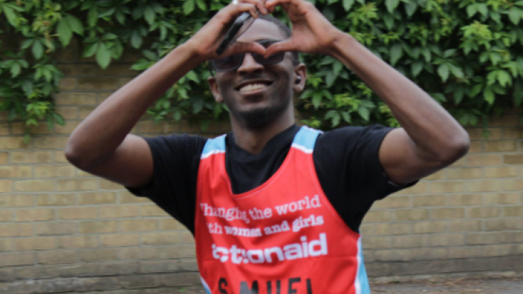 Samuel runs Hackney Half Marathon 2025.