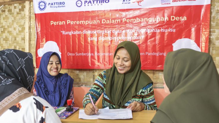 Women sitting in a group