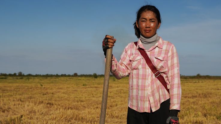Hok is a women's leader in Cambodia, helping her community become more resilient to climate change.