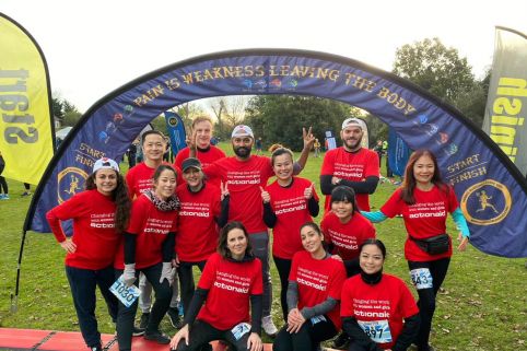 Vijay and his colleagues at the Hakkasan Group took on the Thames Meander Half Marathon for ActionAid in 2021. The team raised a phenomenal £1,222 to help change the world with women and girls