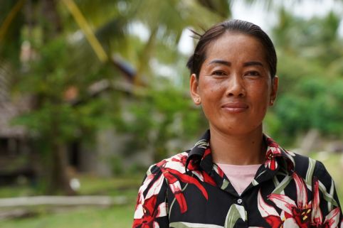 Hok is a Women's Champion in Cambodia, helping her community become more resilient to climate change. Cindy Liu/ActionAid