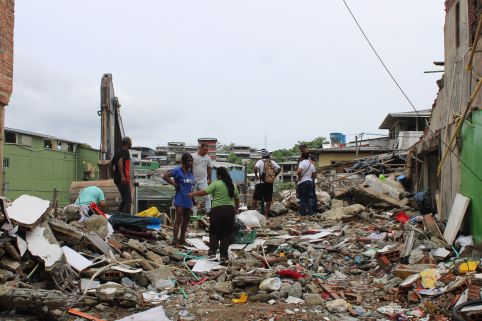 Aftermath of the Colombia earthquakle